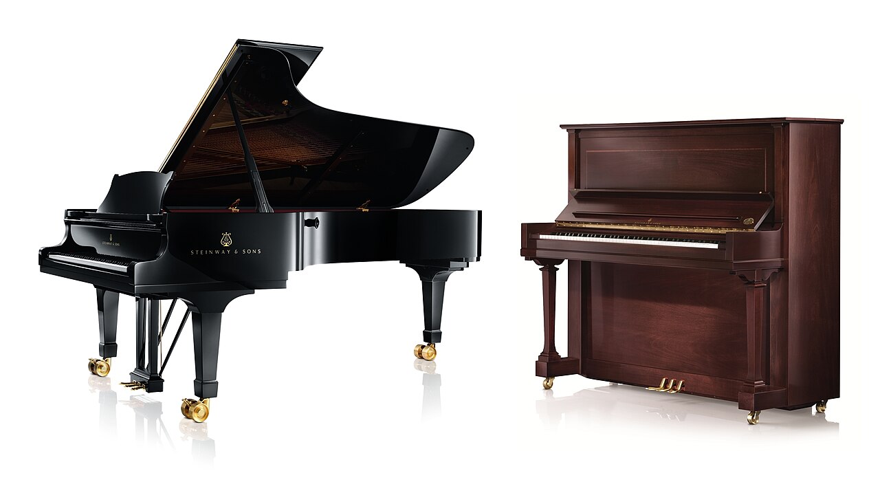 grand piano (foto: The original photos of the grand piano and the upright piano:Steinway & Sons, 10 Rondenbarg, Hamburg D-22525, Germany, e / CC BY-SA 3.0, Wikimedia Commons)