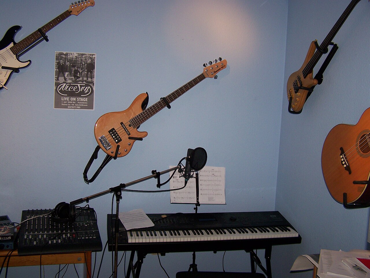 microphone recording studio (foto: Marcus Ilgner / CC BY 2.0, Wikimedia Commons)
