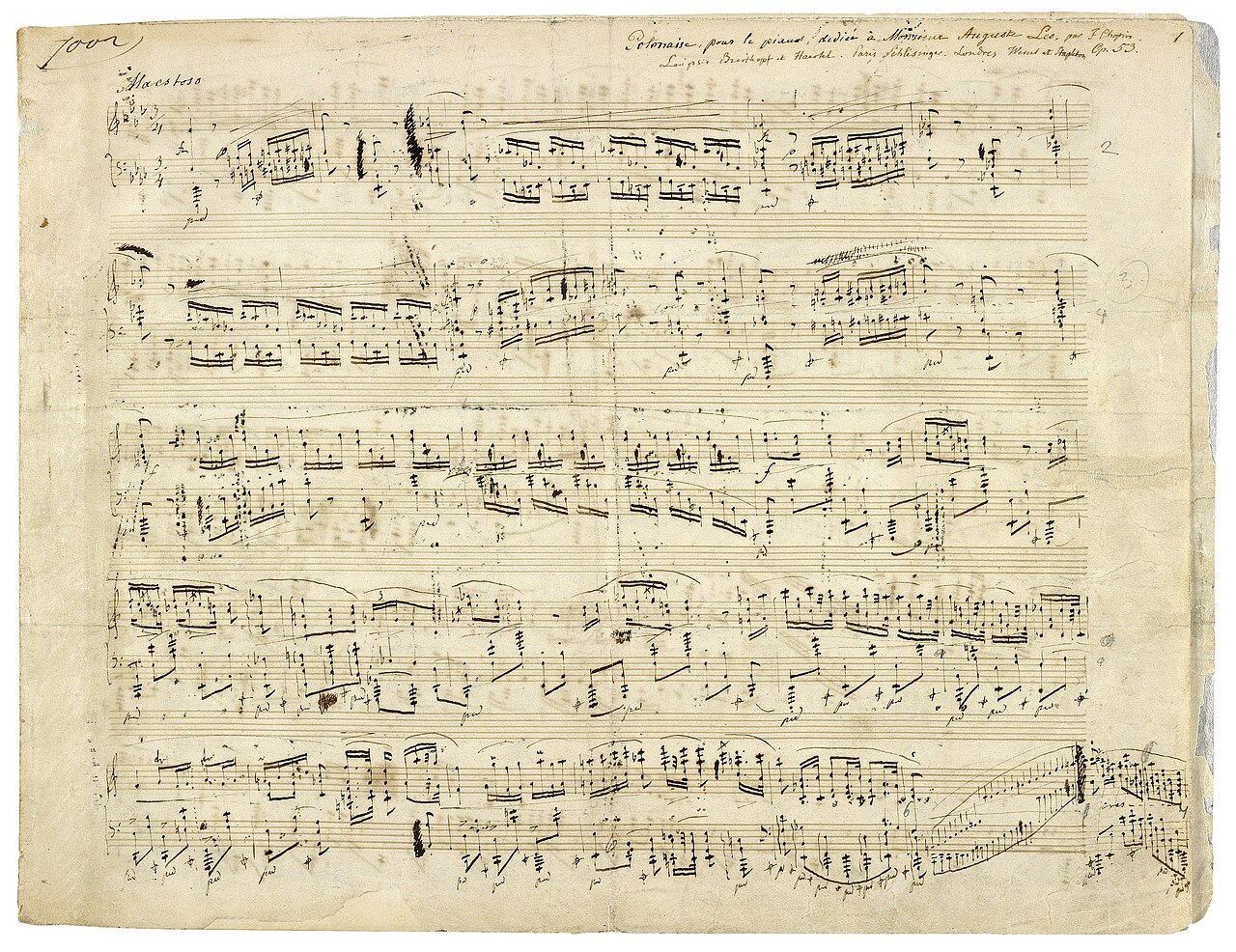 sheet music (foto: Frédéric Chopin / Public domain, Wikimedia Commons)
