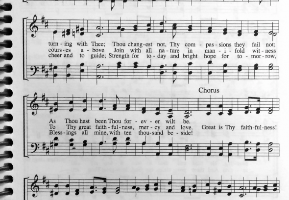 sheet music (foto: Thomas O. Chisholm, William M. Runyan / Public domain, Wikimedia Commons)