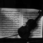 violin and sheet music