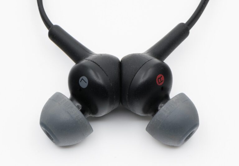 wireless headphones close up