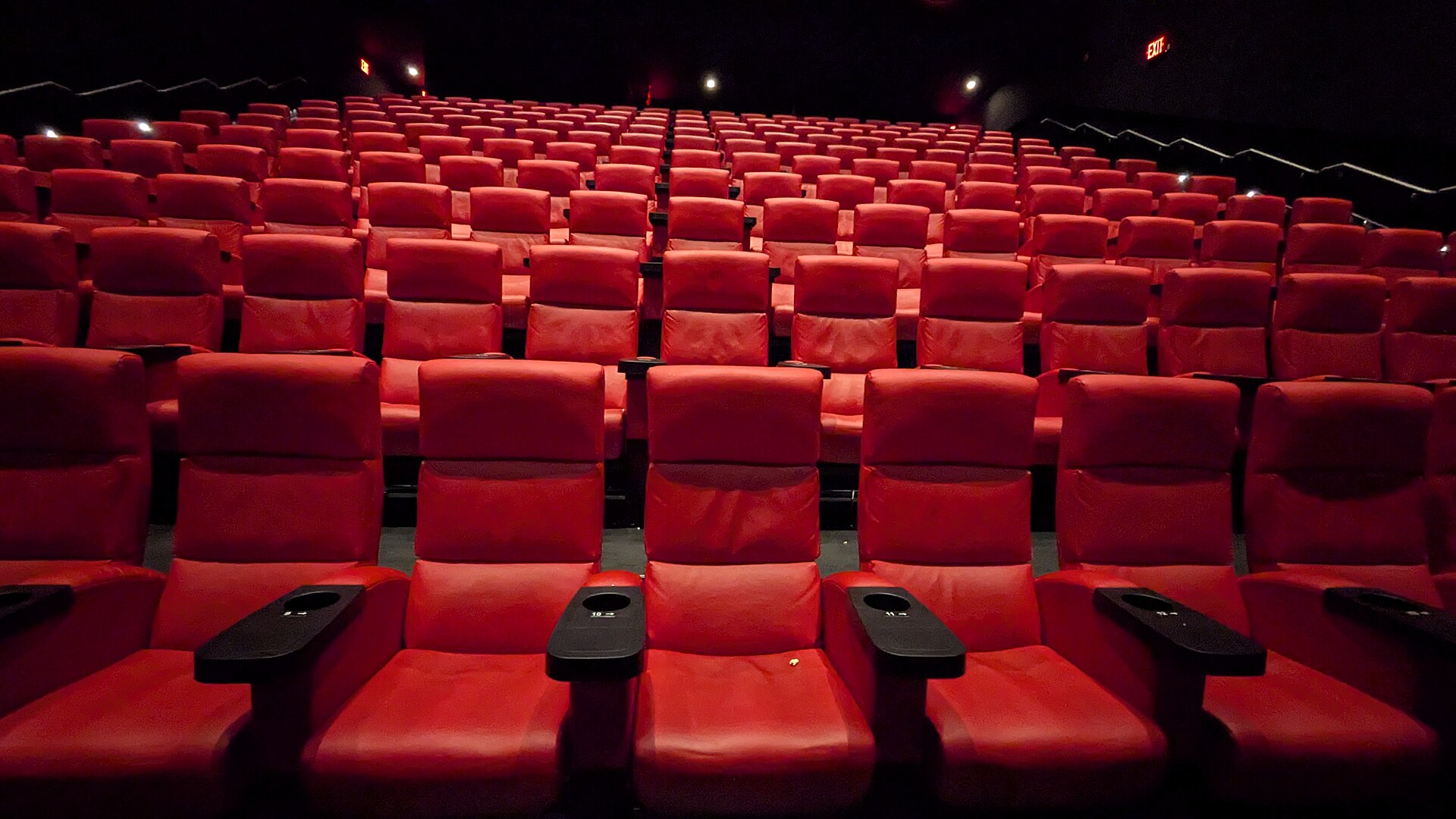 empty theater stage curtain
