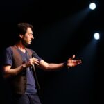 stand up comedian microphone